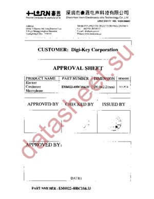 EM6022-40BC10&33-G datasheet  